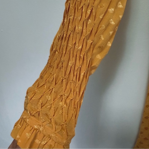 Tularosa Mustard Yellow Gianna Long Sleeve Dress - Picture 5 of 11